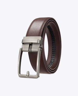 Ceinture Homme Marron en Cuir Sans Trou 