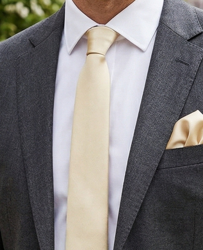 Cravate Doré n°2 Homme en Polyester «Jules»