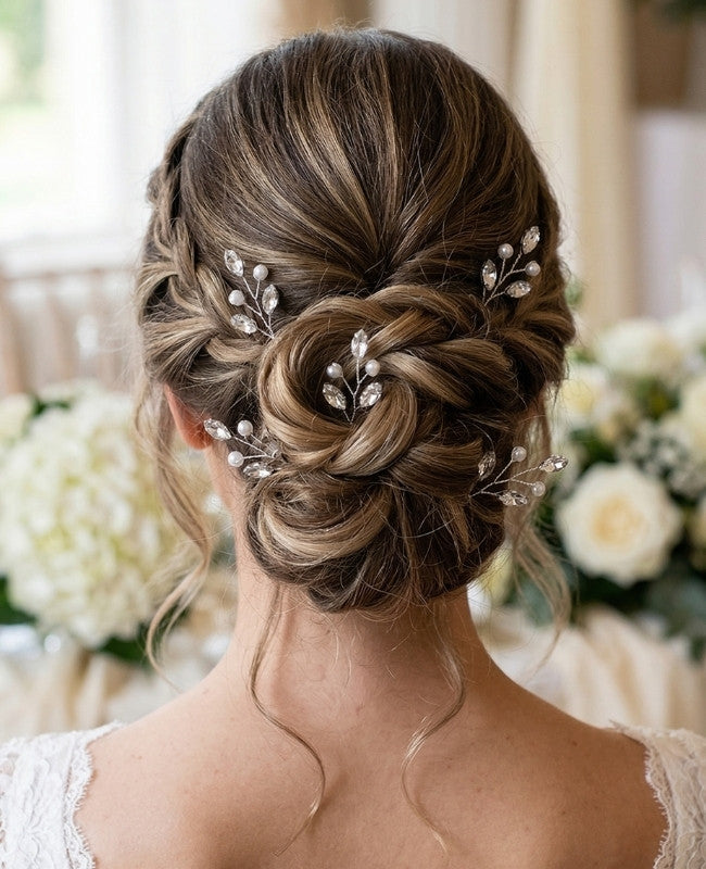 Épingle Fleuri Argent Femme «Camille»