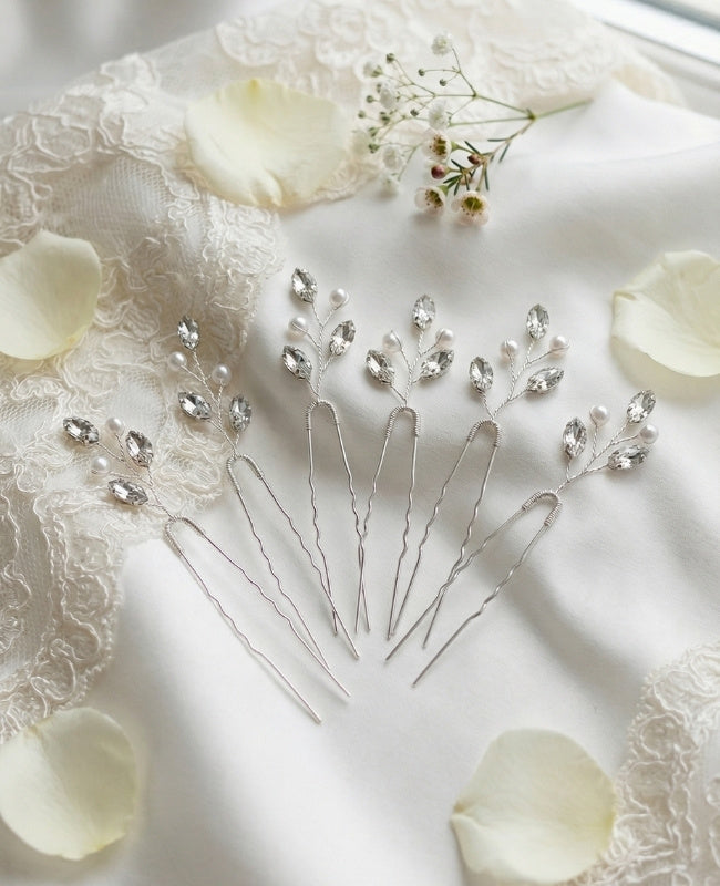 Épingle Fleuri Argent Femme «Camille»