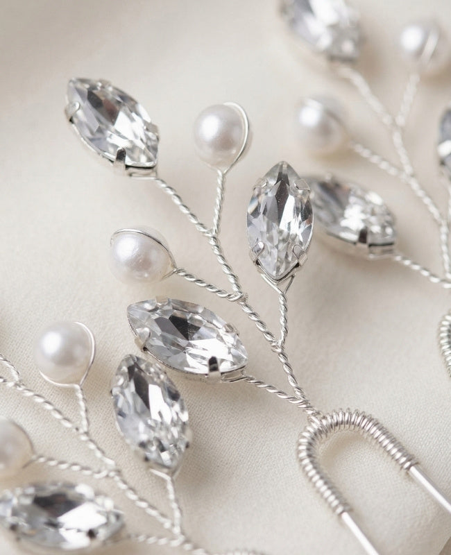 Épingle Fleuri Argent Femme «Camille»