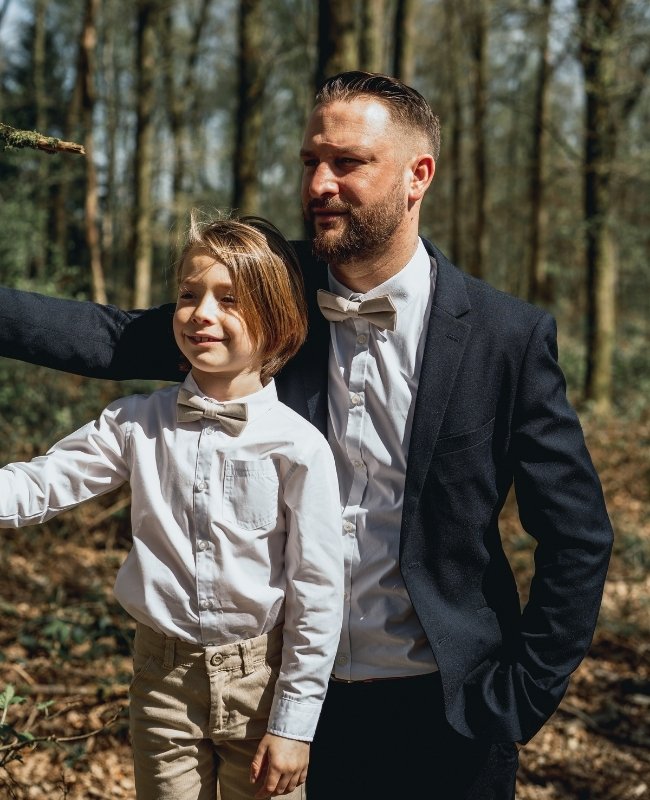 Noeud Papillon Beige Homme en Coton «Edgard»