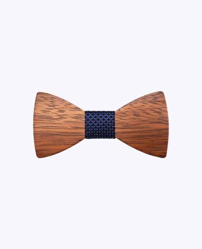 Noeud Papillon Bleu Enfant en Bois «Arsène»
