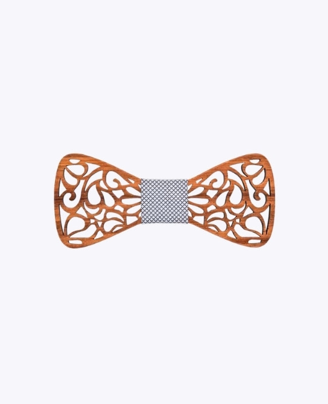 Noeud Papillon Gris Enfant en Bois «Hercule»
