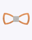 Noeud Papillon Gris Homme en Bois «Émile»