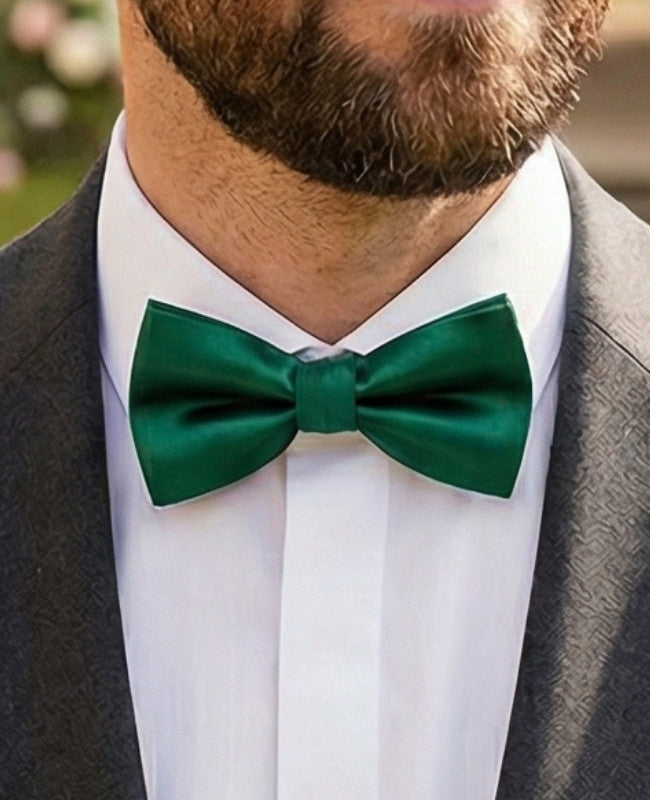 Noeud Papillon Vert n°2 Homme en Polyester «Jules»