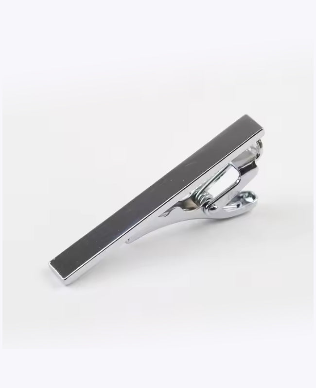 Krawat + Poszetka + Spinka do krawata Terracotta nr 3 dla mężczyzn z efektem weluru «Simon»