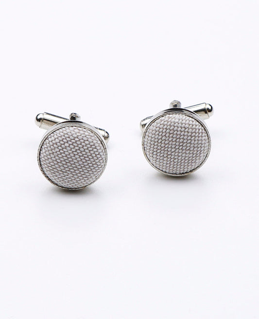 Boutons de Manchette Gris n°2 en Coton | Edgard - Unipap's