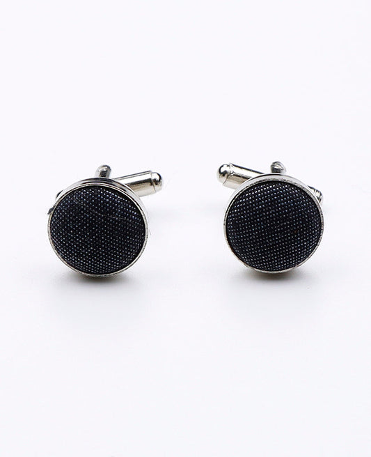 Boutons de Manchette Noir en Coton | Edgard - Unipap's