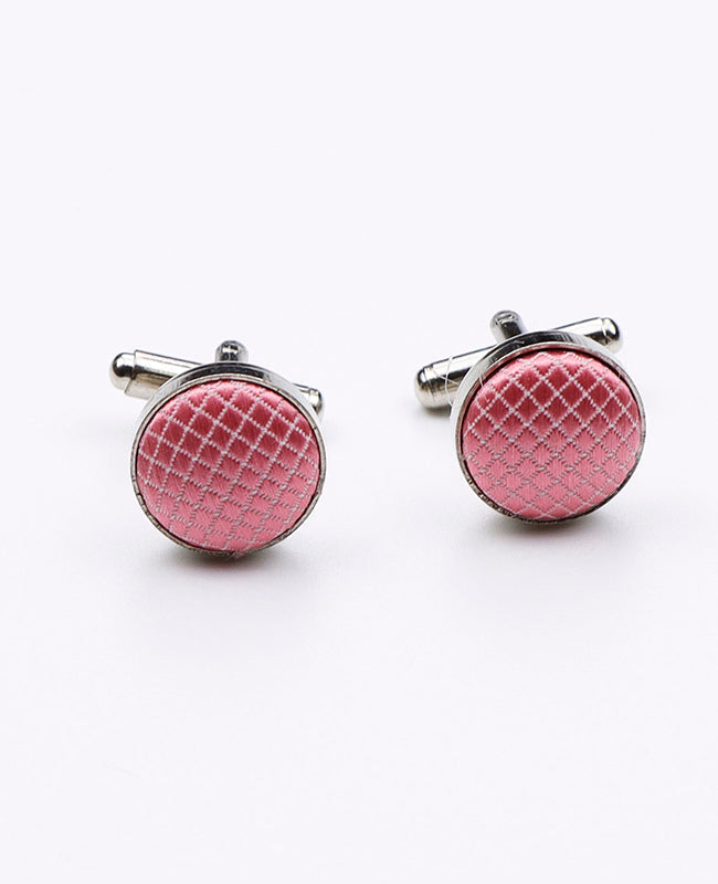 Boutons de Manchette Rose n°1 en Polyester | Martin - Unipap's