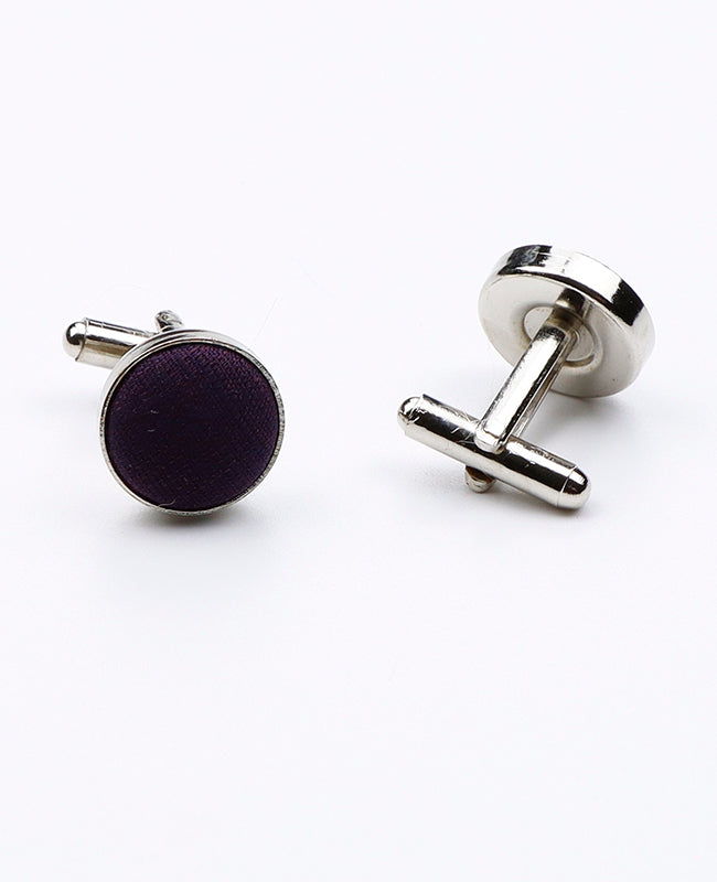 Boutons de Manchette Violet n°2 en Polyester | Octave - Unipap's