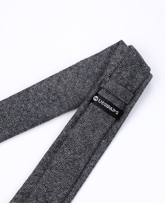 Cravate Gris n°5 Homme en Laine | Claude - Unipap's