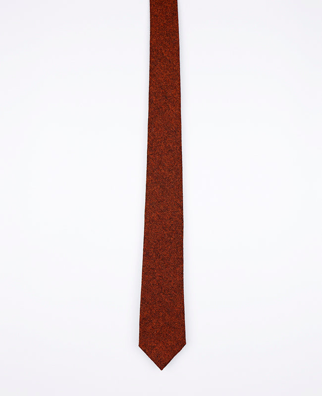 Cravate Orange Homme en Laine | Claude - Unipap's