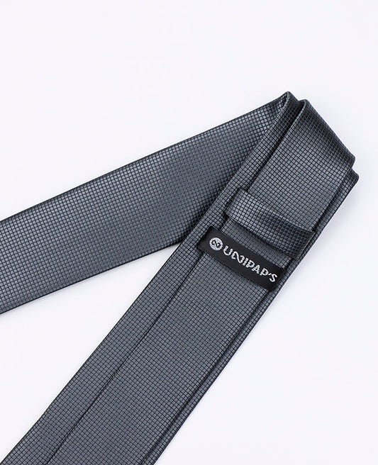Cravate Gris n°2 Homme en Polyester | Martin - Unipap's