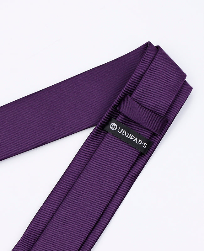 Cravate Violet n°2 Homme en Polyester | Lucien - Unipap's