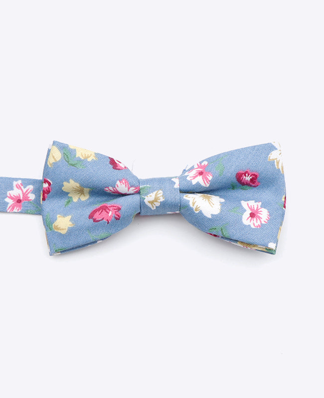 Noeud Papillon Liberty Bleu n°4 Enfant en Coton | Gaspard - Unipap's