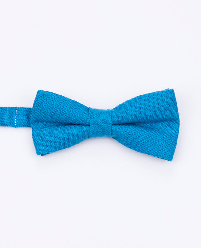 Noeud Papillon Bleu n°3 Enfant en Lin | Basile - Unipap's