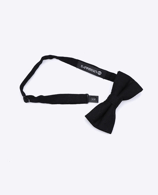 Noeud Papillon Noir Enfant en Lin | Basile - Unipap's