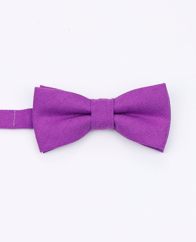 Noeud Papillon Violet n°2 Enfant en Lin | Basile - Unipap's