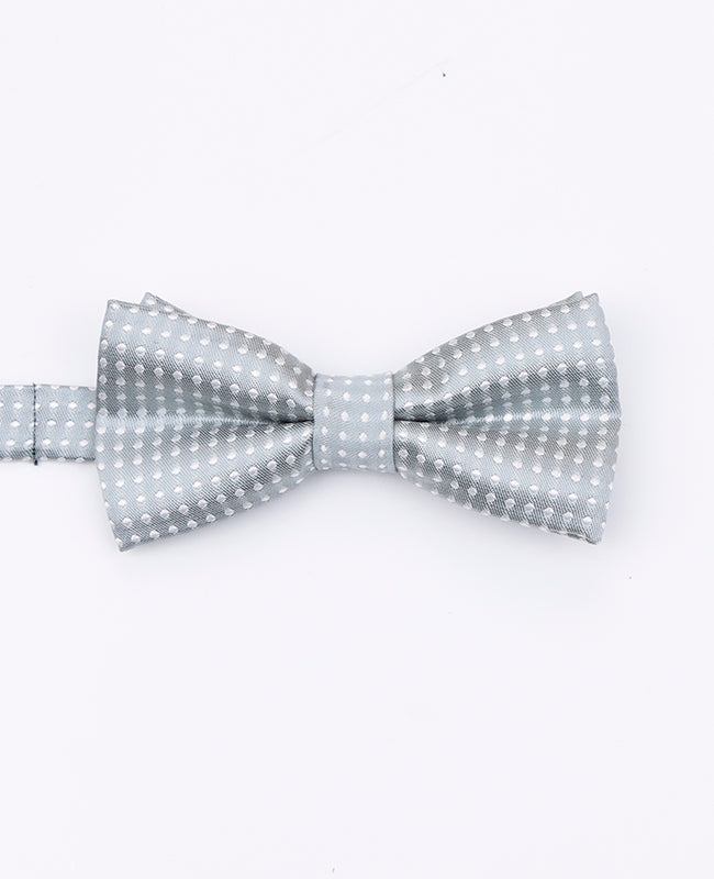 Noeud Papillon Gris à Pois Enfant en Polyester | Louis - Unipap's