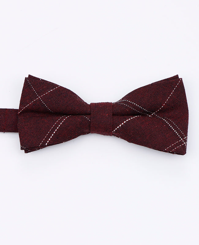 Noeud Papillon Tartan Rouge Homme en Coton | Marcel - Unipap's