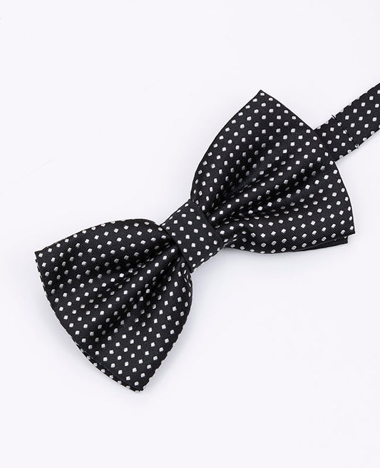Noeud Papillon Noir n°2 à Pois Homme en Polyester | Louis - Unipap's