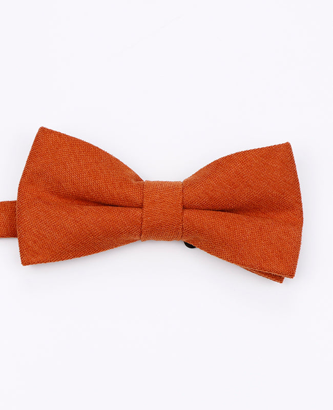 Noeud Papillon Orange n°1 Homme en Effet Velours | Simon - Unipap's