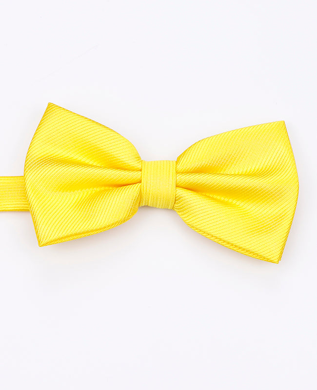 Noeud Papillon XL Jaune n°1 Homme en Polyester | Lucien - Unipap's