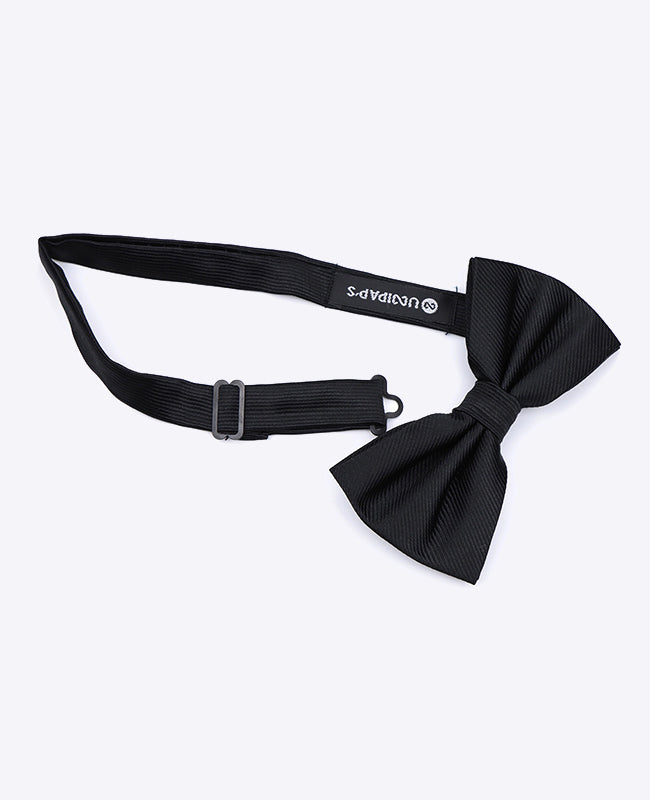 Noeud Papillon XL Noir Homme en Polyester | Lucien - Unipap's