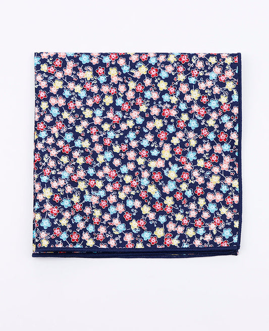 Pochette de Costume Liberty Bleu n°12 en Coton | Gaspard - Unipap's