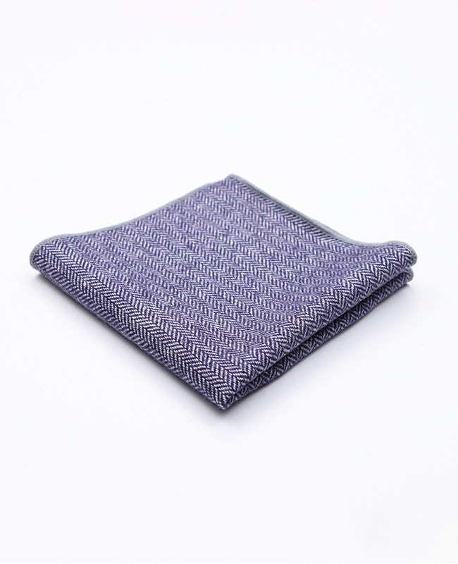 Pochette de Costume Bleu en Laine | Norbert - Unipap's