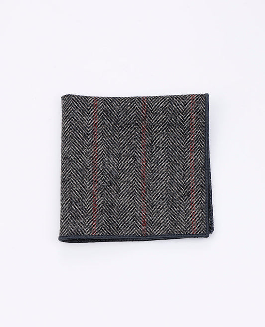 Pochette de Pochette Tartan Gris n°4 en Laine | Norbert - Unipap's