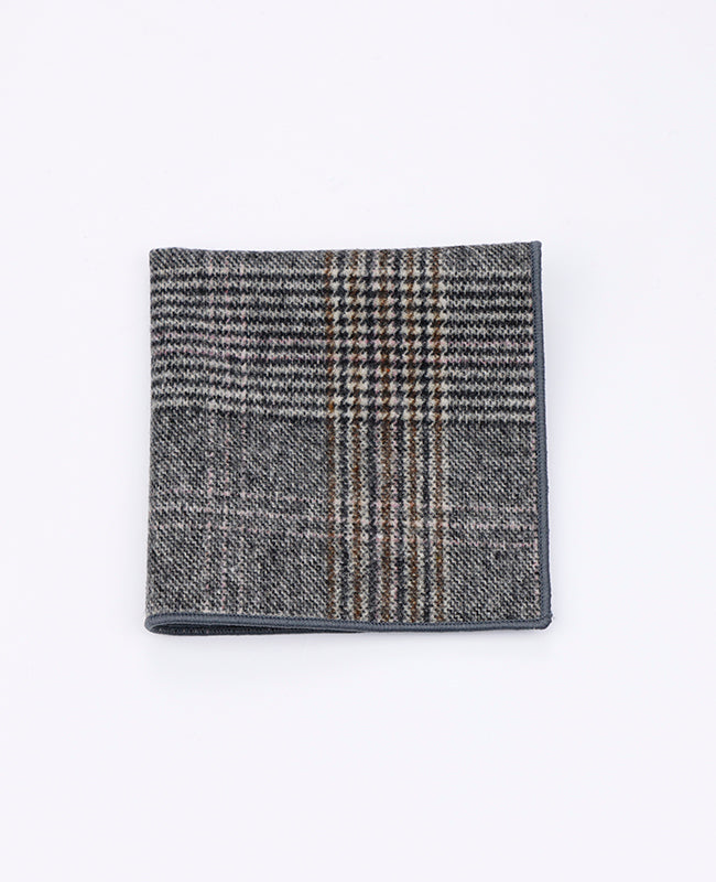 Pochette de Pochette Tartan Gris n°7 en Laine | Norbert - Unipap's