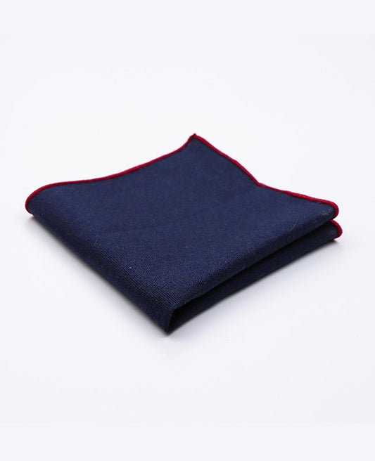 Pochette de Costume Bleu n°5 en Lin | Basile - Unipap's